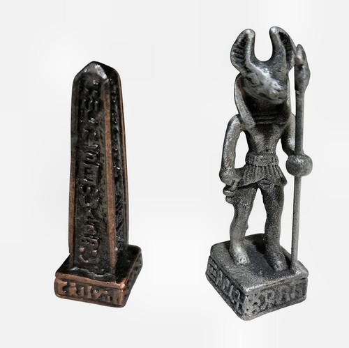 Egyptian pewter obelisk - egyptian, &