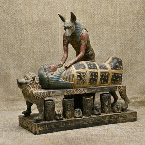 Anubis god vintage statue - anubis, statue-god